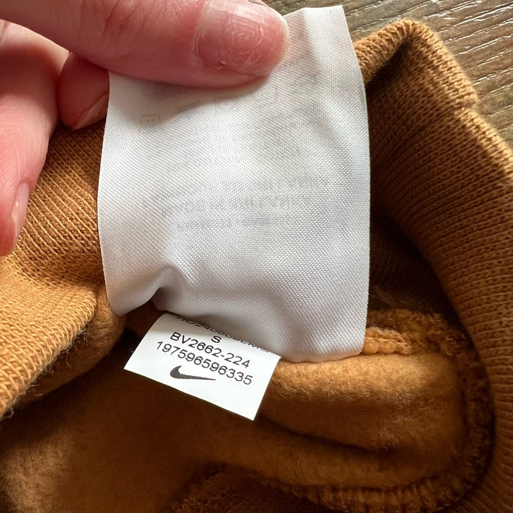 Nike Men's Camel Crewneck Sweater - Picture 2 of 4